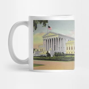 U.S. Supreme Court postcard, 1950 Mug